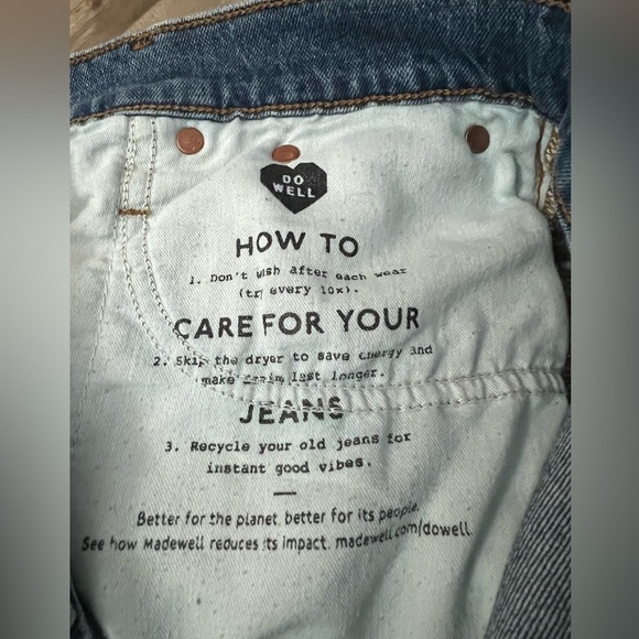 Madewell The Perfect Vintage Jean with distressed hem size 28 EUC - Picture 6 of 9